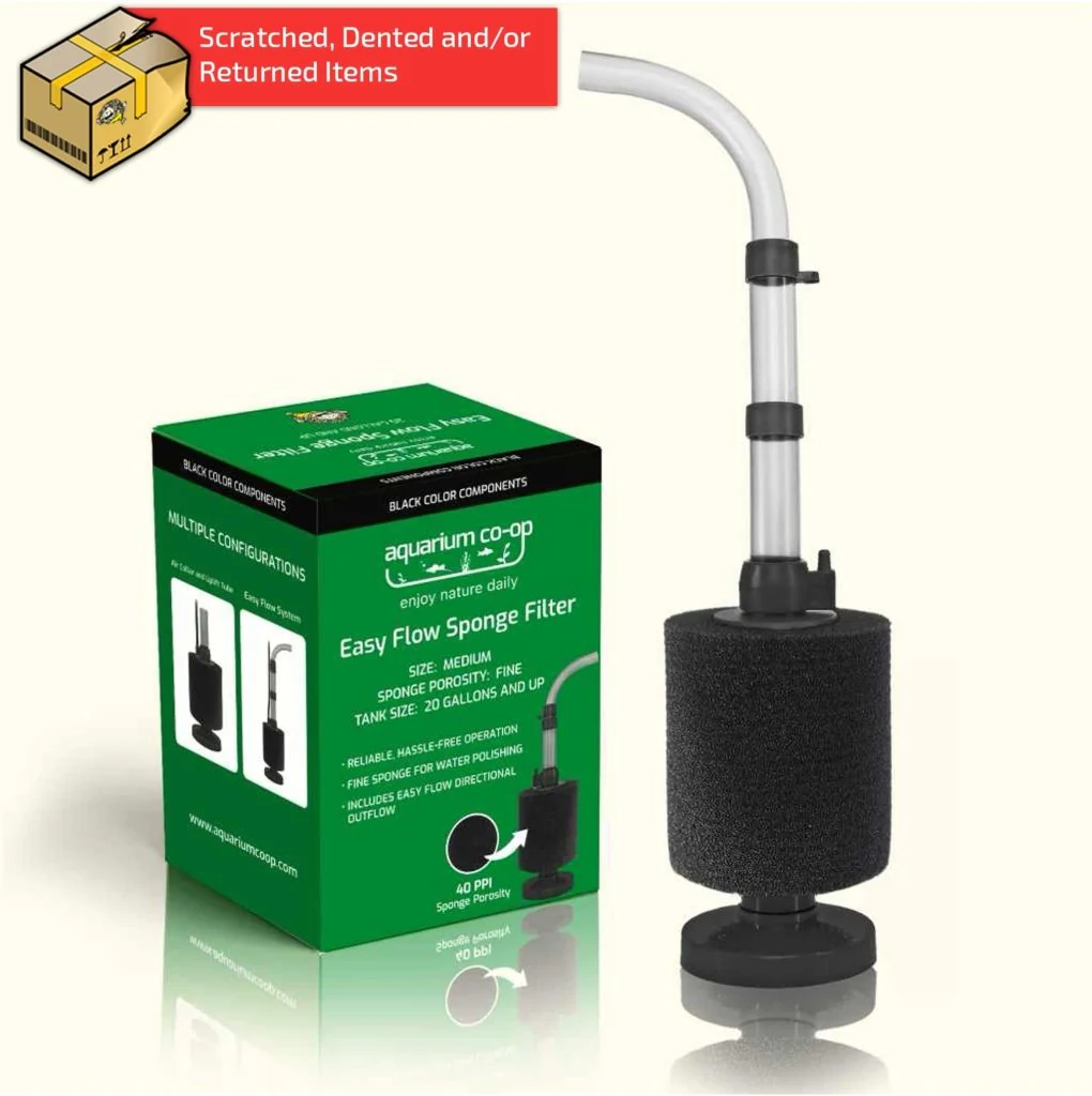 Scratch and Dent Black Easy Flow Sponge Filter (fine)